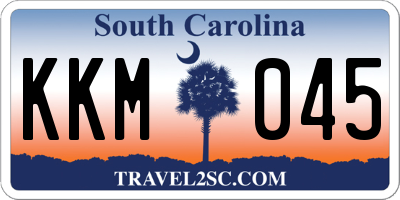 SC license plate KKM045
