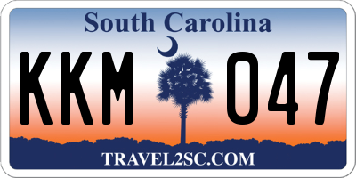 SC license plate KKM047