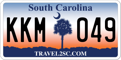 SC license plate KKM049