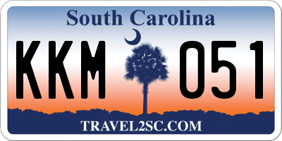 SC license plate KKM051