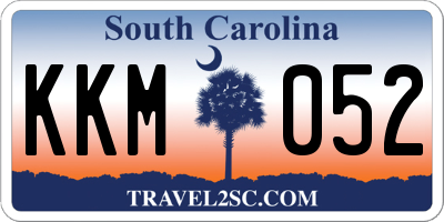 SC license plate KKM052