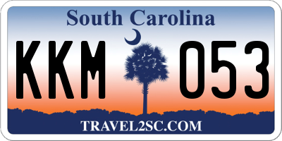 SC license plate KKM053