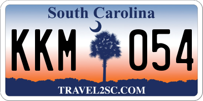 SC license plate KKM054