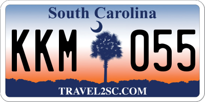 SC license plate KKM055