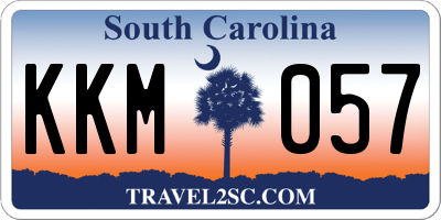 SC license plate KKM057