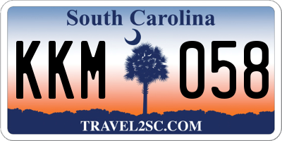 SC license plate KKM058