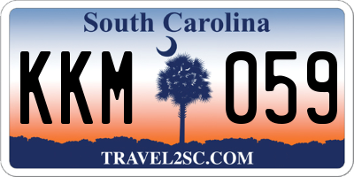SC license plate KKM059