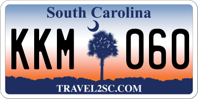 SC license plate KKM060
