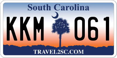 SC license plate KKM061