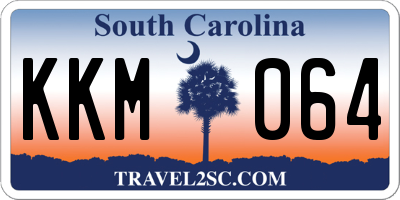 SC license plate KKM064