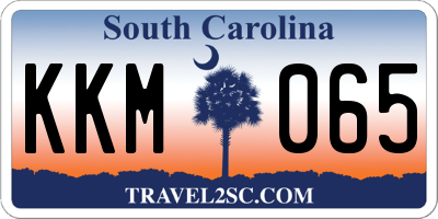 SC license plate KKM065