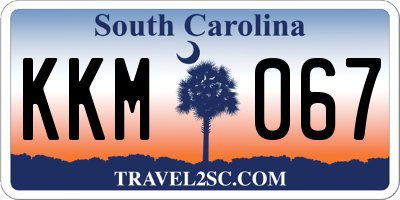 SC license plate KKM067