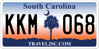 SC license plate KKM068