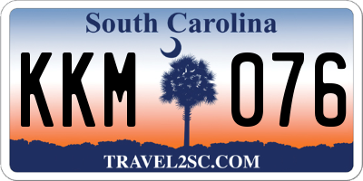 SC license plate KKM076