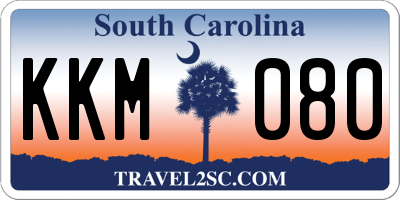 SC license plate KKM080