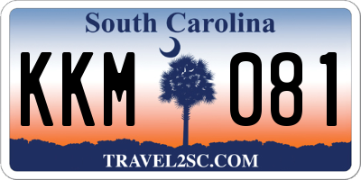 SC license plate KKM081