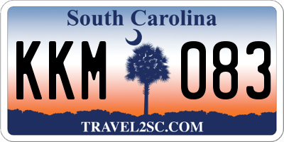 SC license plate KKM083
