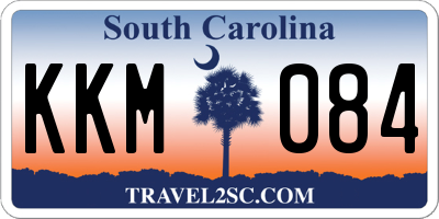 SC license plate KKM084