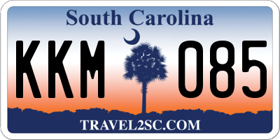 SC license plate KKM085