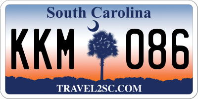 SC license plate KKM086