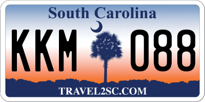 SC license plate KKM088