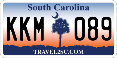 SC license plate KKM089