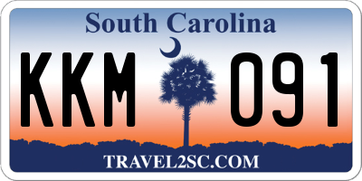 SC license plate KKM091
