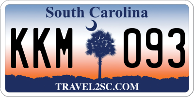 SC license plate KKM093