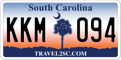 SC license plate KKM094