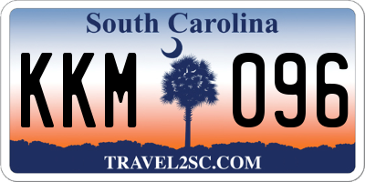 SC license plate KKM096