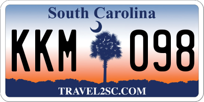 SC license plate KKM098