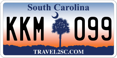 SC license plate KKM099