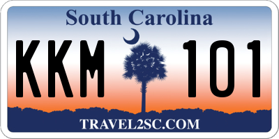 SC license plate KKM101
