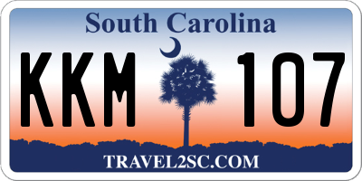 SC license plate KKM107