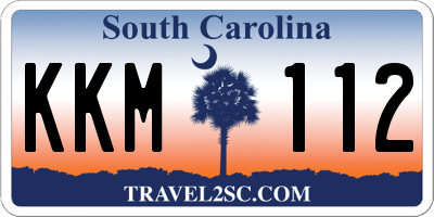 SC license plate KKM112