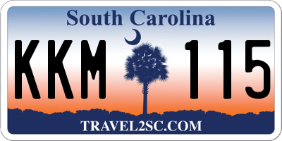 SC license plate KKM115