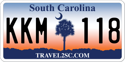 SC license plate KKM118