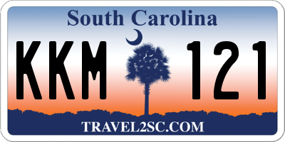 SC license plate KKM121