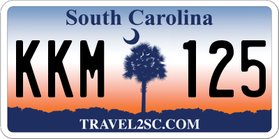 SC license plate KKM125
