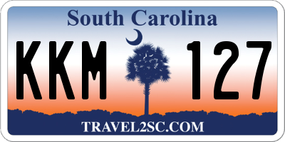 SC license plate KKM127
