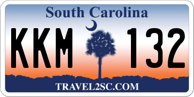 SC license plate KKM132