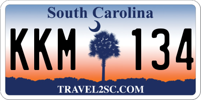 SC license plate KKM134