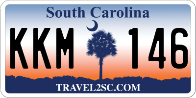 SC license plate KKM146