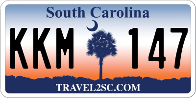 SC license plate KKM147