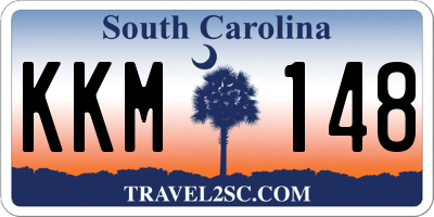 SC license plate KKM148
