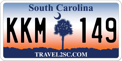 SC license plate KKM149
