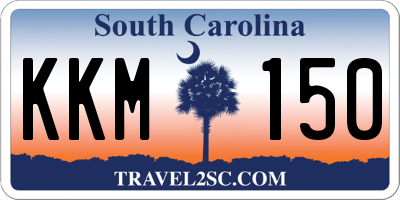 SC license plate KKM150