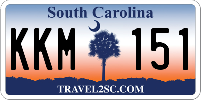 SC license plate KKM151
