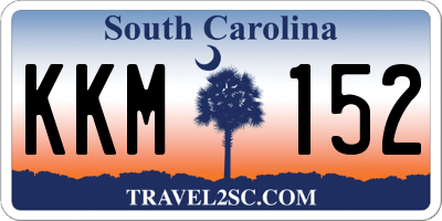 SC license plate KKM152