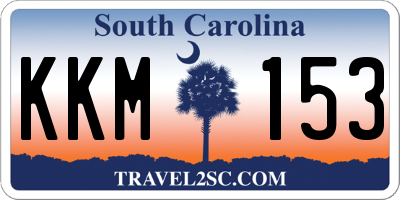 SC license plate KKM153